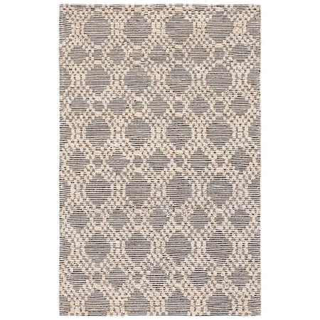 Safavieh 8 x 10 ft. Natural Fiber Flat Weave Rectangle Area Rug Blush & Black NF383A-8